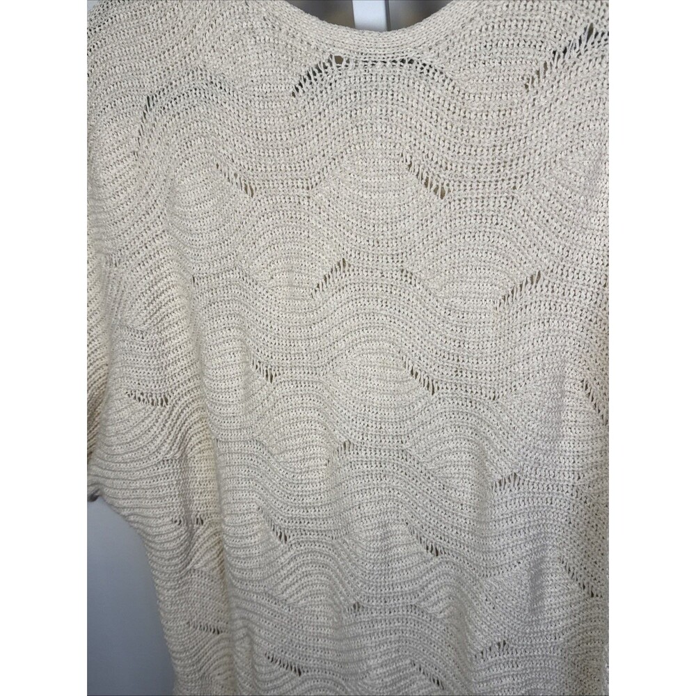 J Jill Size XL Pullover LAGENLOOK Cream Cotton Blend Sweater Oversized - Picture 6 of 7